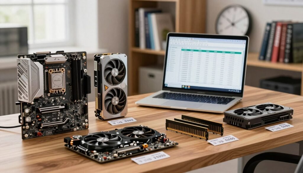 ціни на комплектуючі