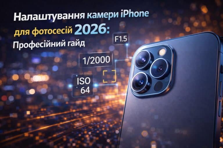 Налаштування камери iPhone для фотосесій — професійні параметри камери смартфона