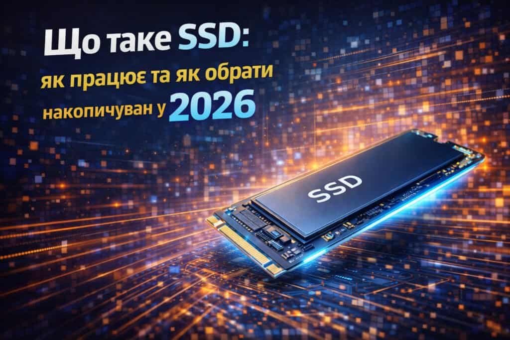 Що таке SSD — твердотільний накопичувач для комп’ютера з високою швидкістю читання і запису даних